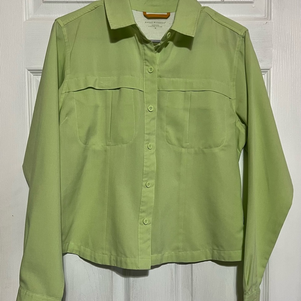 Royal Robbins Lightweight Button Up Utility Shirt Jacket – Green – Size M